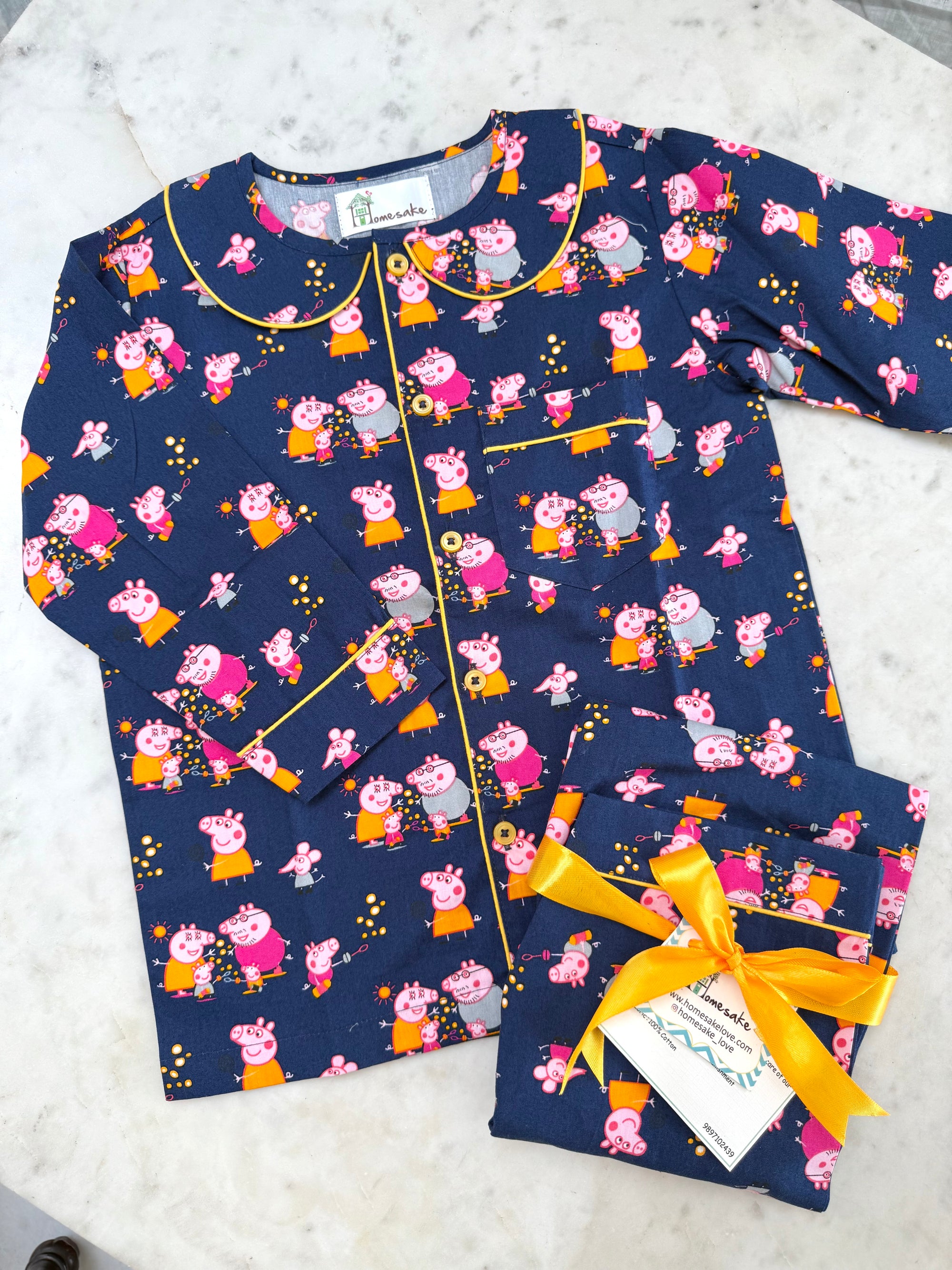 Navy Peppa Kids Nightwear