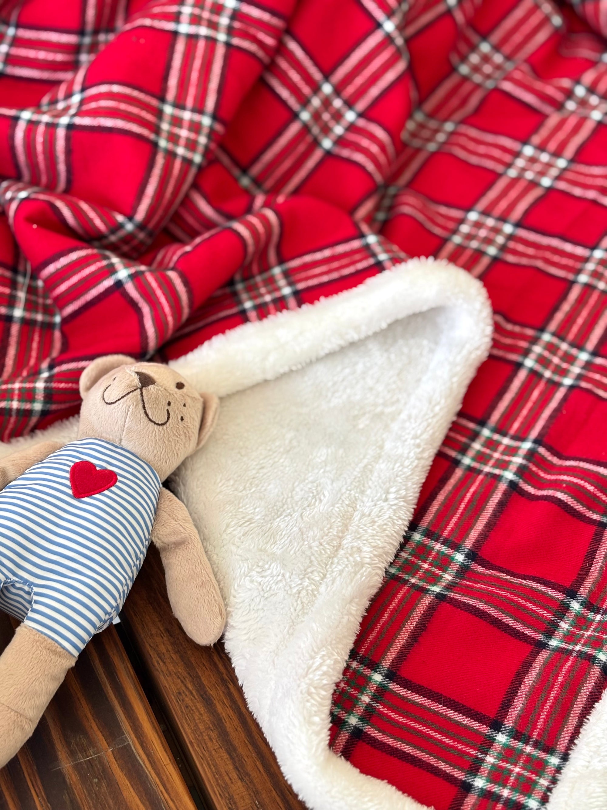 Rudolph Red Plaid Furry