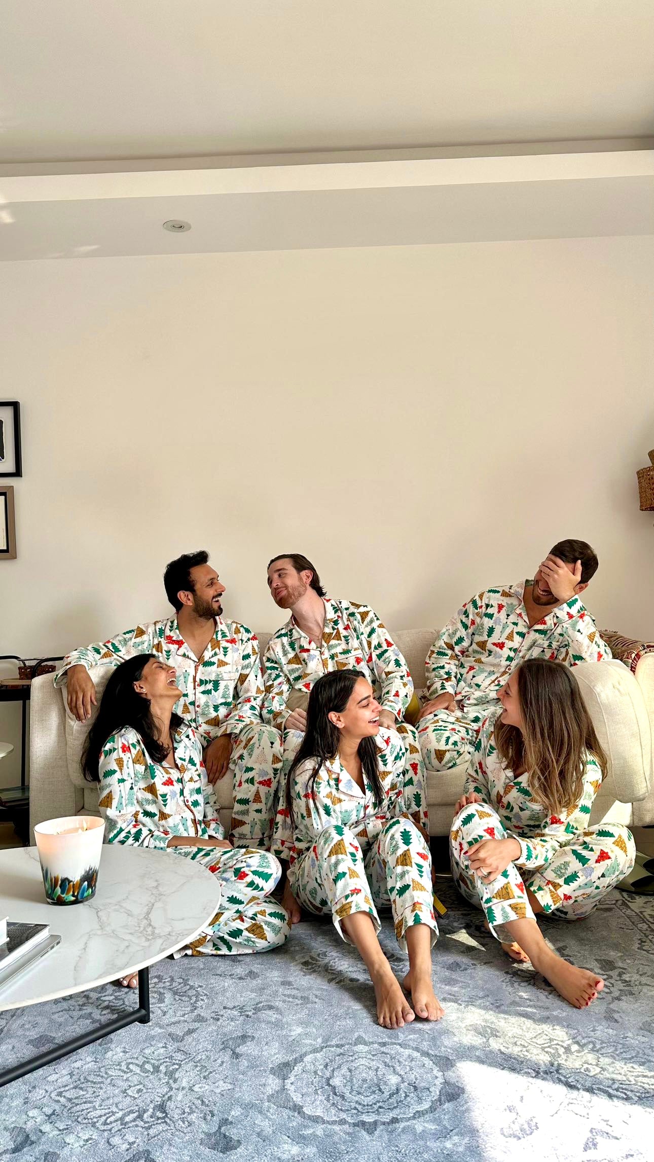 Arushi’s White Forest Flannel Nightwear