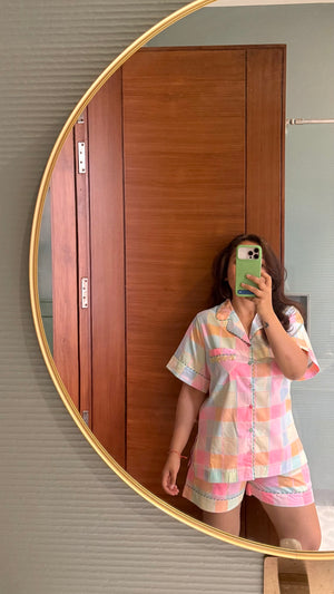 Prismatic Grid Nightwear