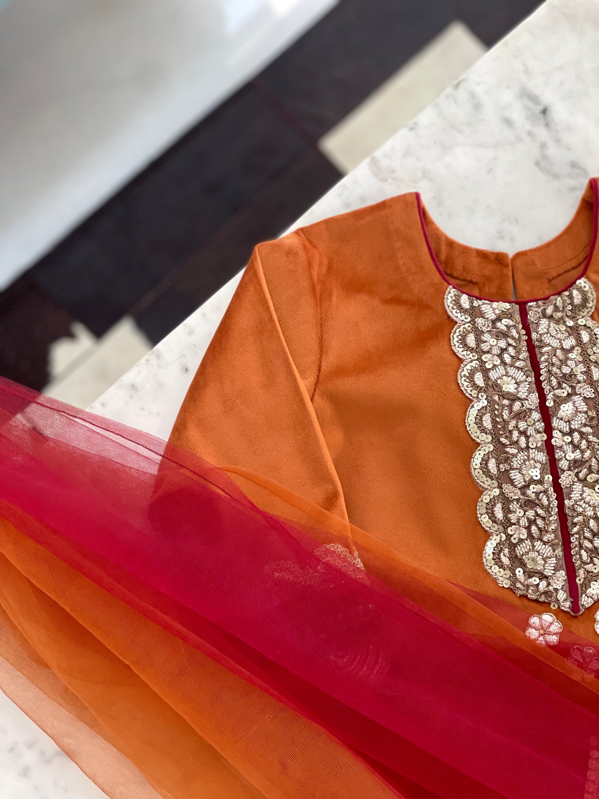 ‘Saanjh’ Velvet Indianwear set