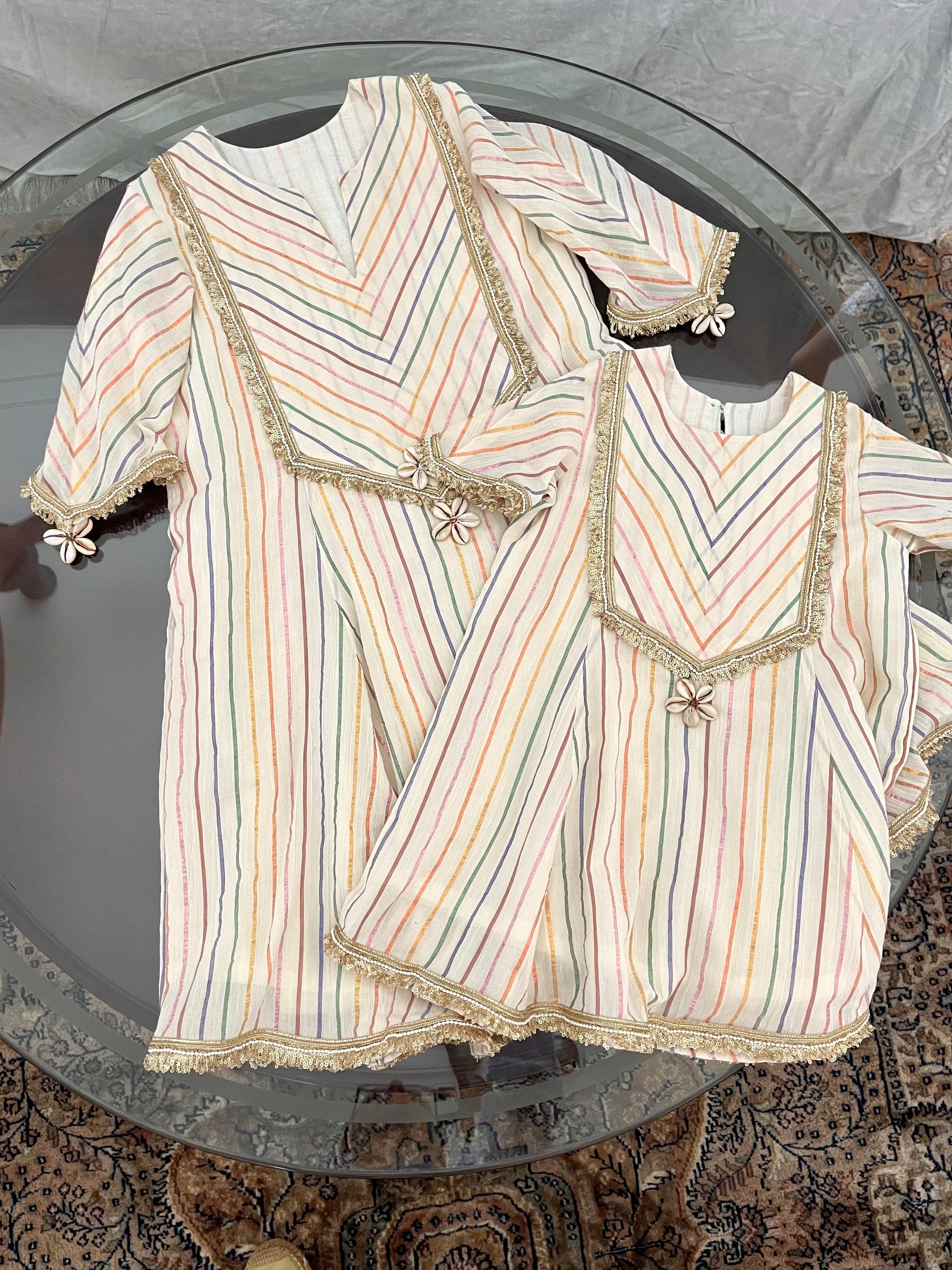 Satrangi Girls Kurta Set.
