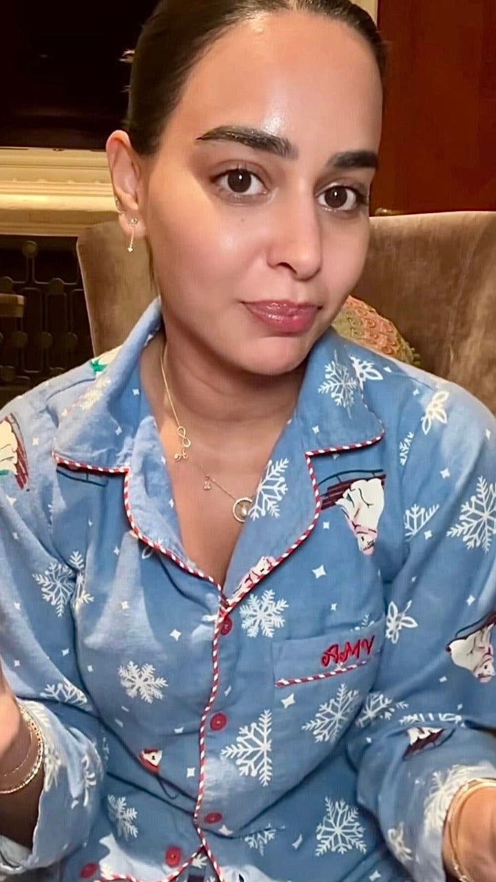 Arushi’s Polar Skiing Nightwear