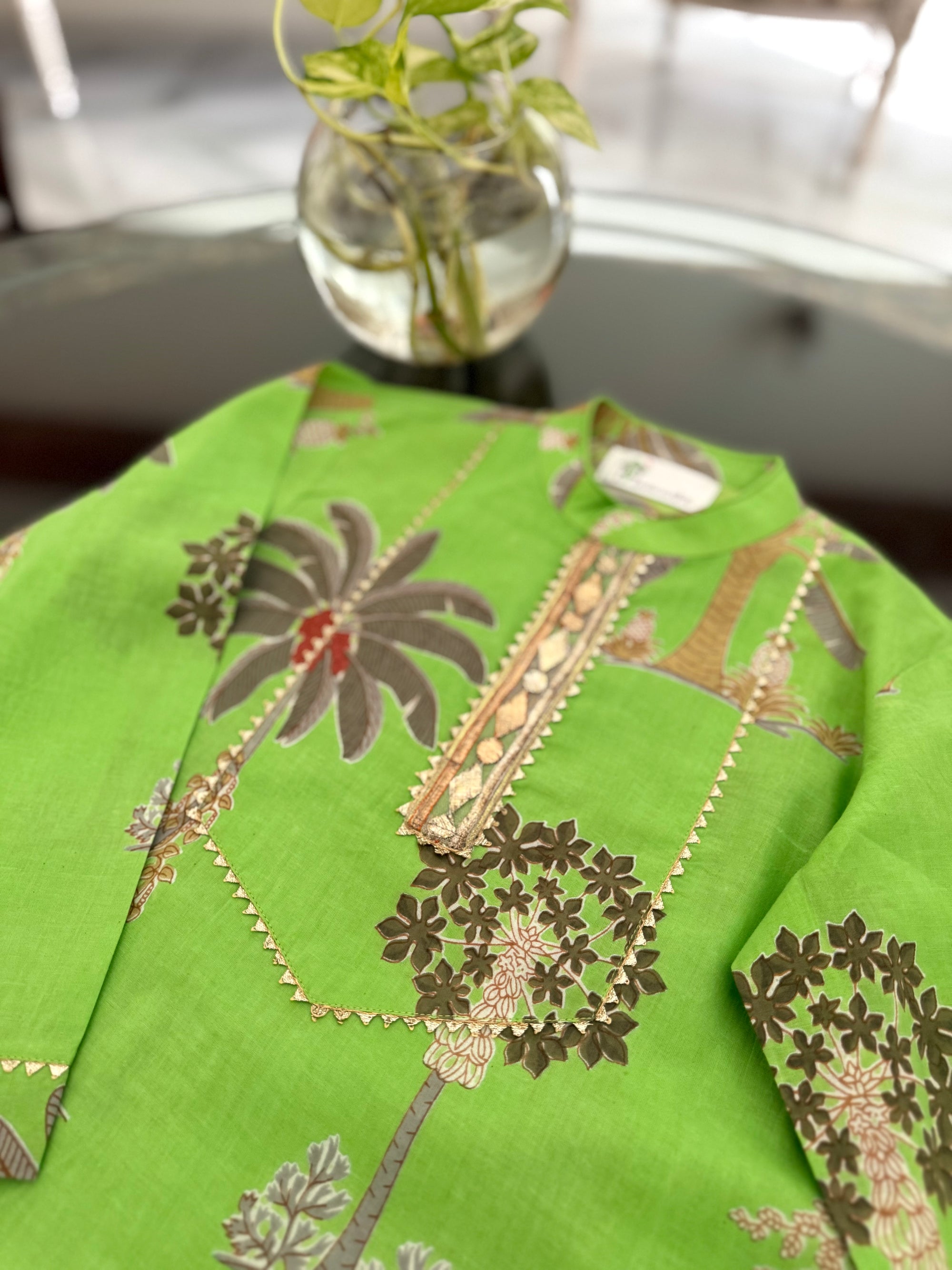 Green Kurta Pyjama set