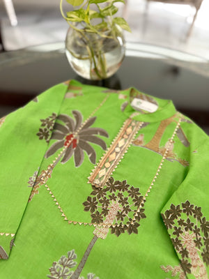 Green Kurta Pyjama set