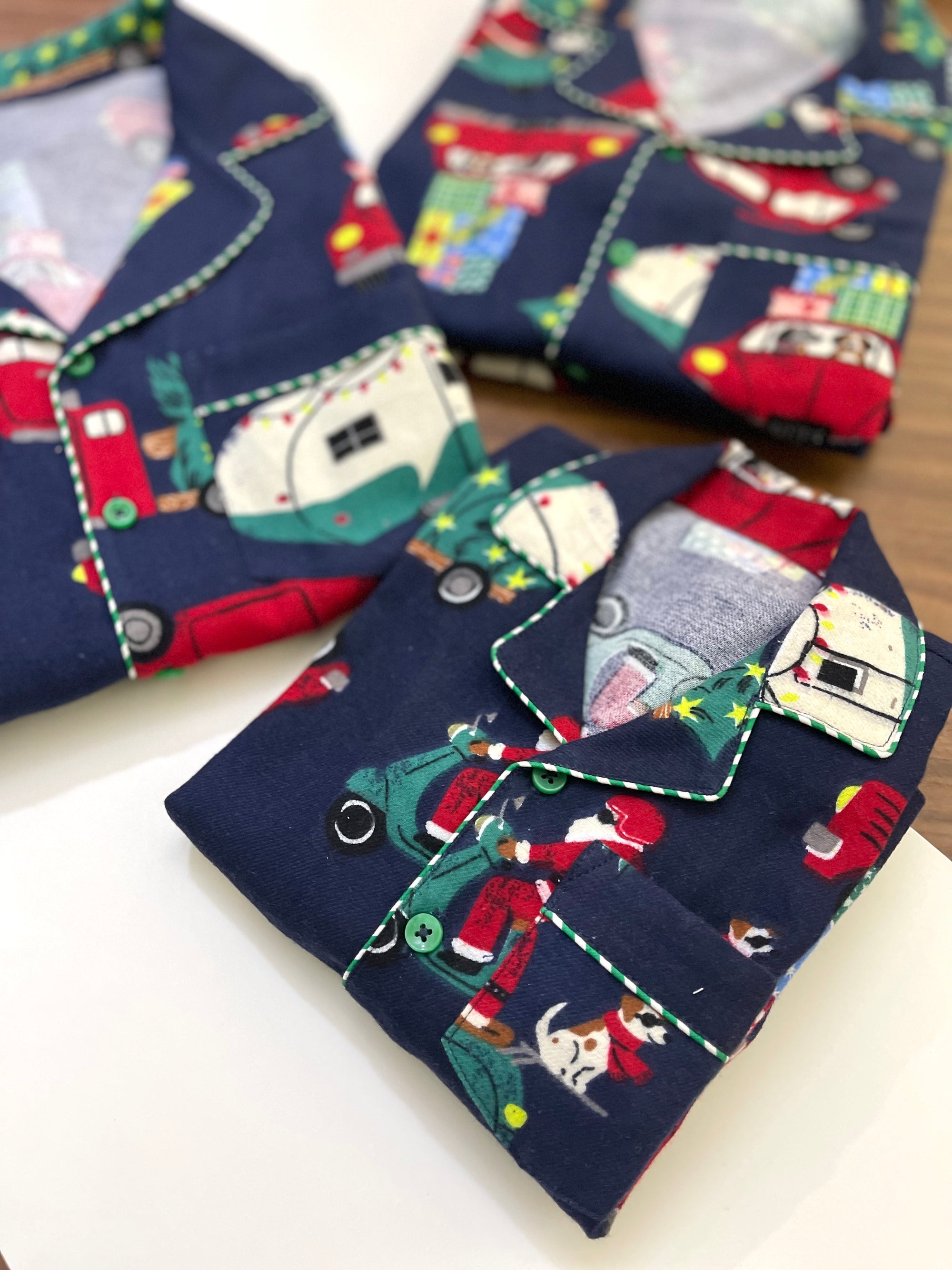 Christmas Cars Kids Flannel Nightwear