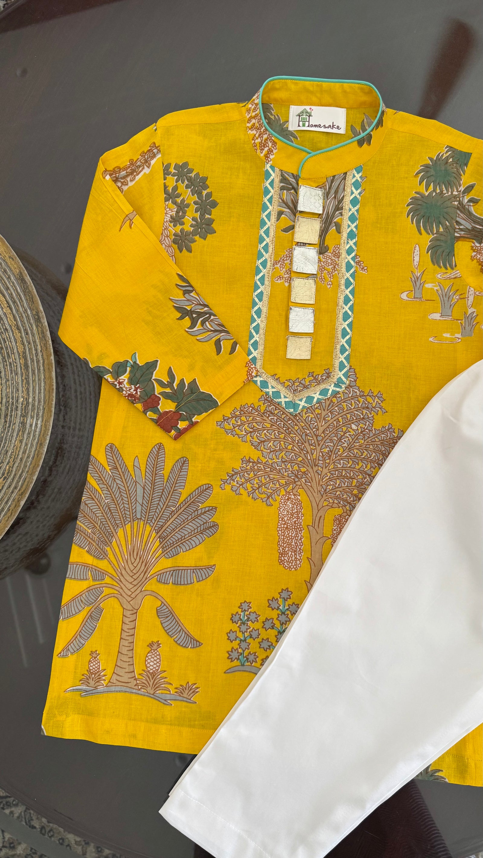 Sunshine Yellow Kurta Pyjama set