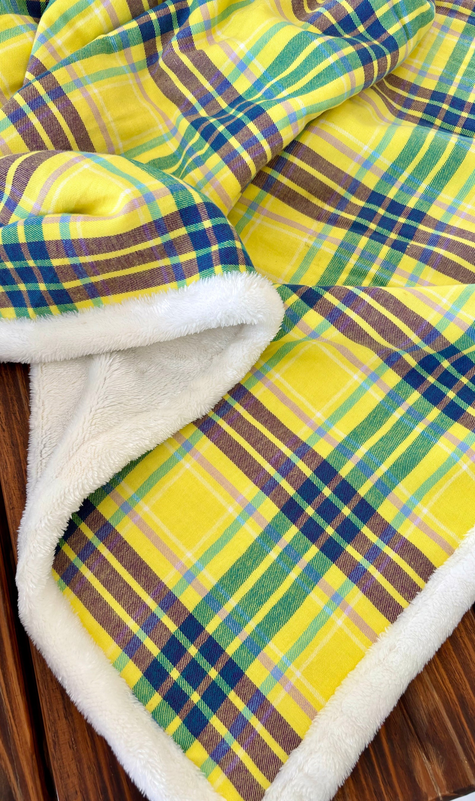 Happy Sunshine Plaid Furry