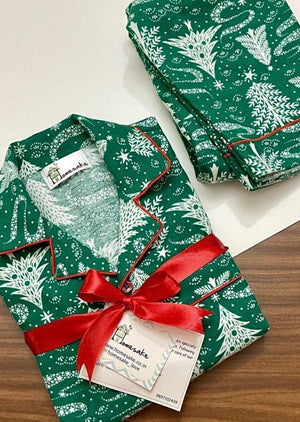 Emerald Trees Kids Flannel Nightwear
