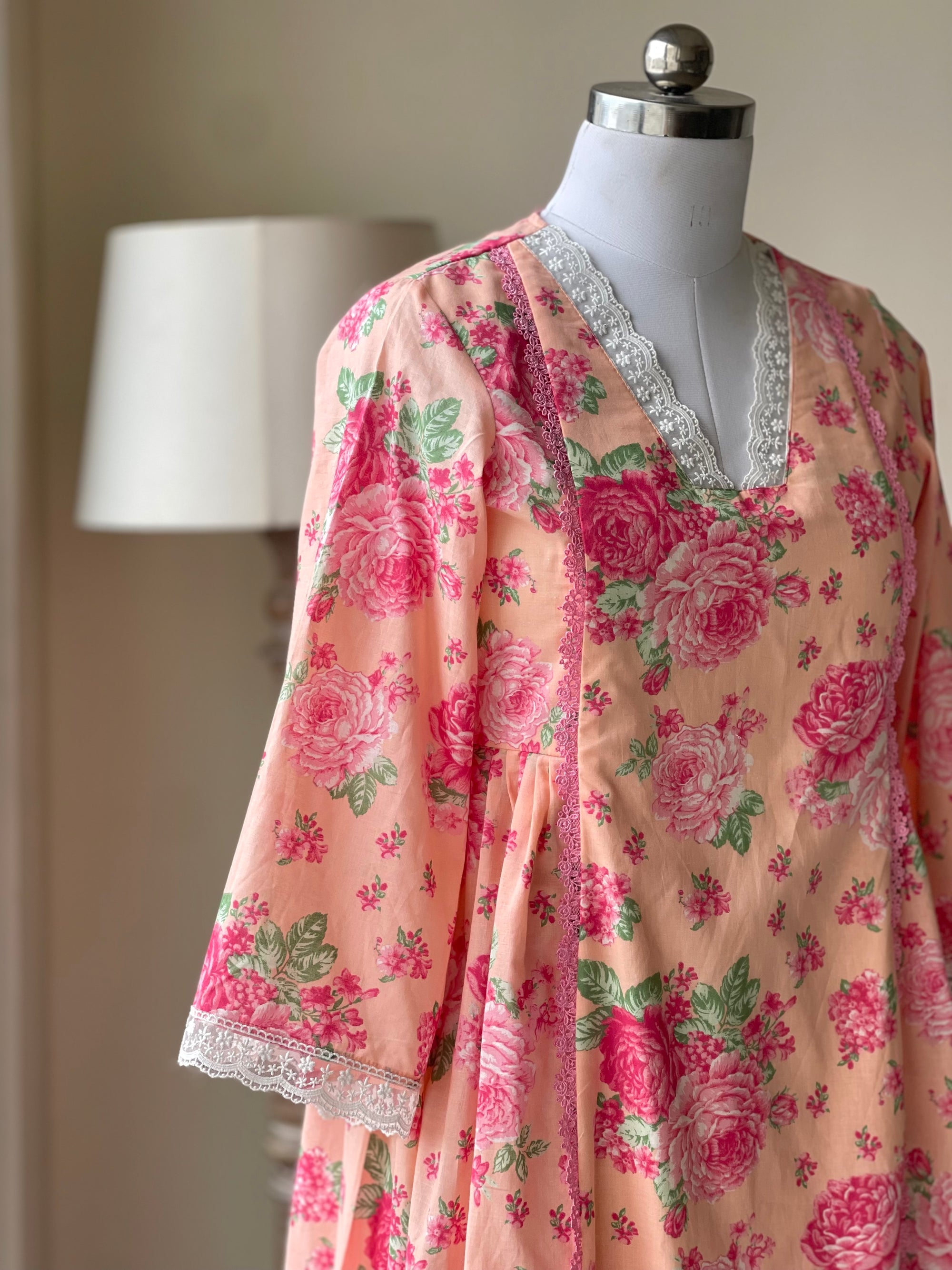 Coral Blossoms Dress