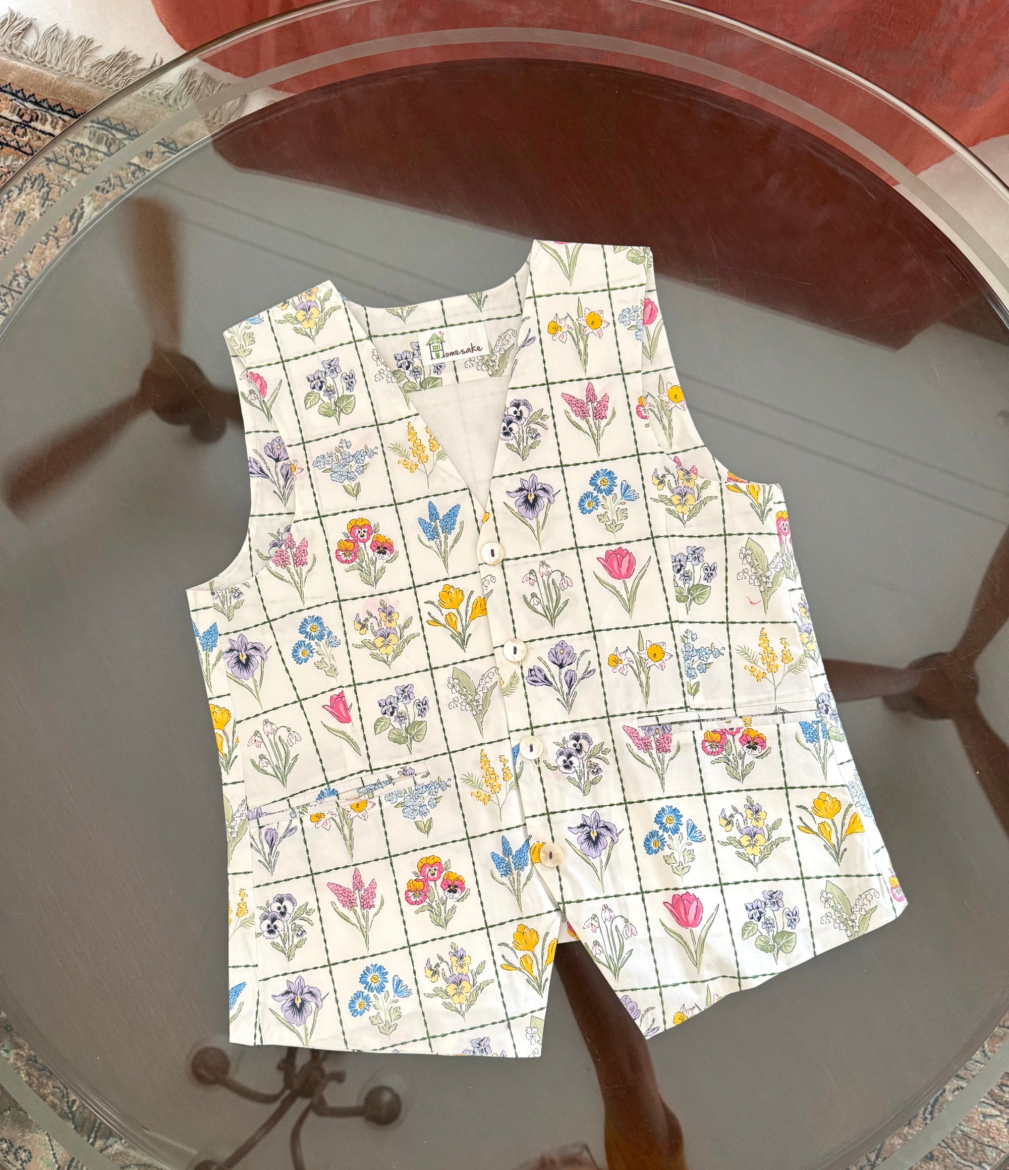 White Bouquét Box Floral Skirt Coord