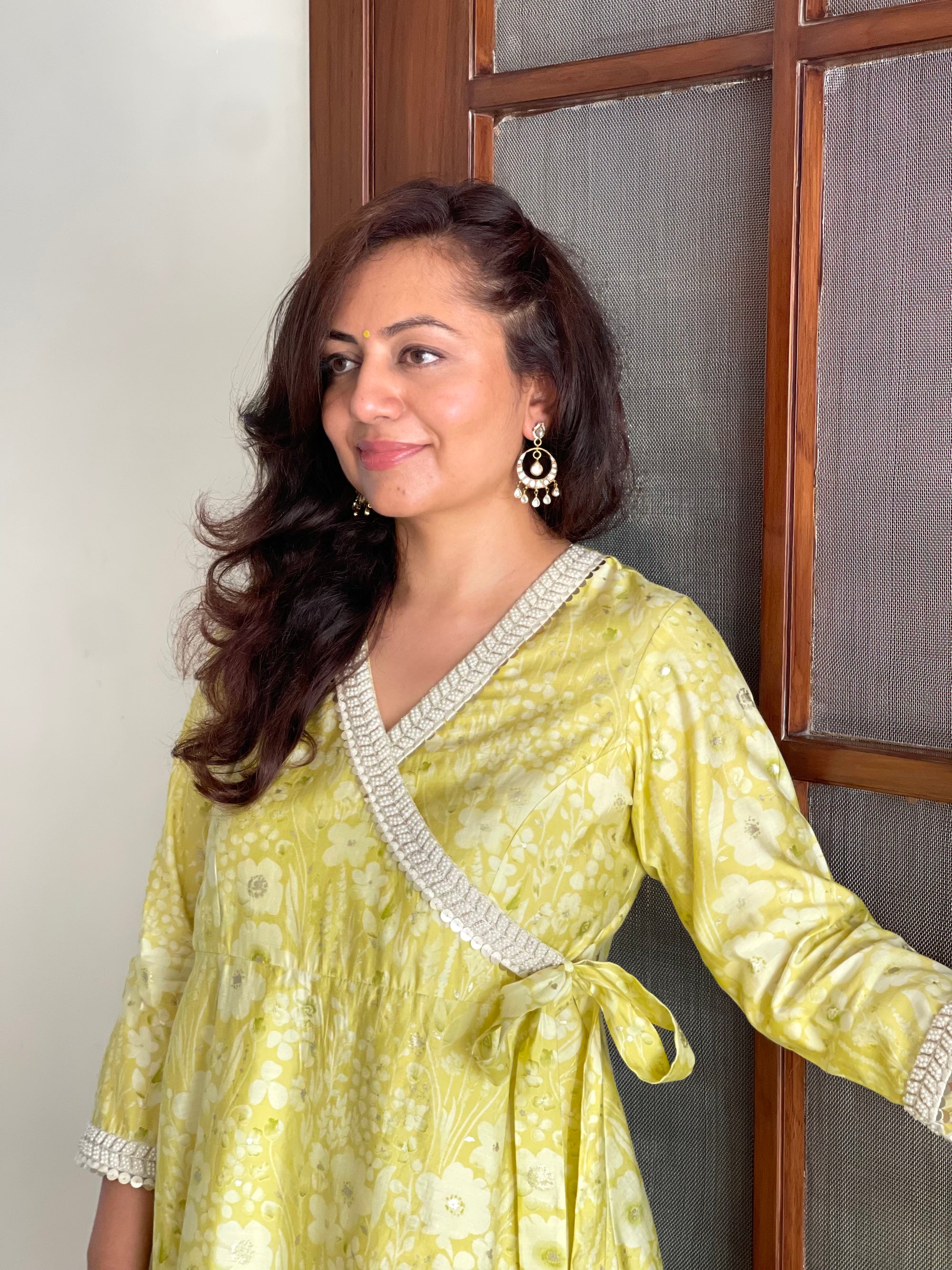 Lemon Sorbet Dhoti Set.