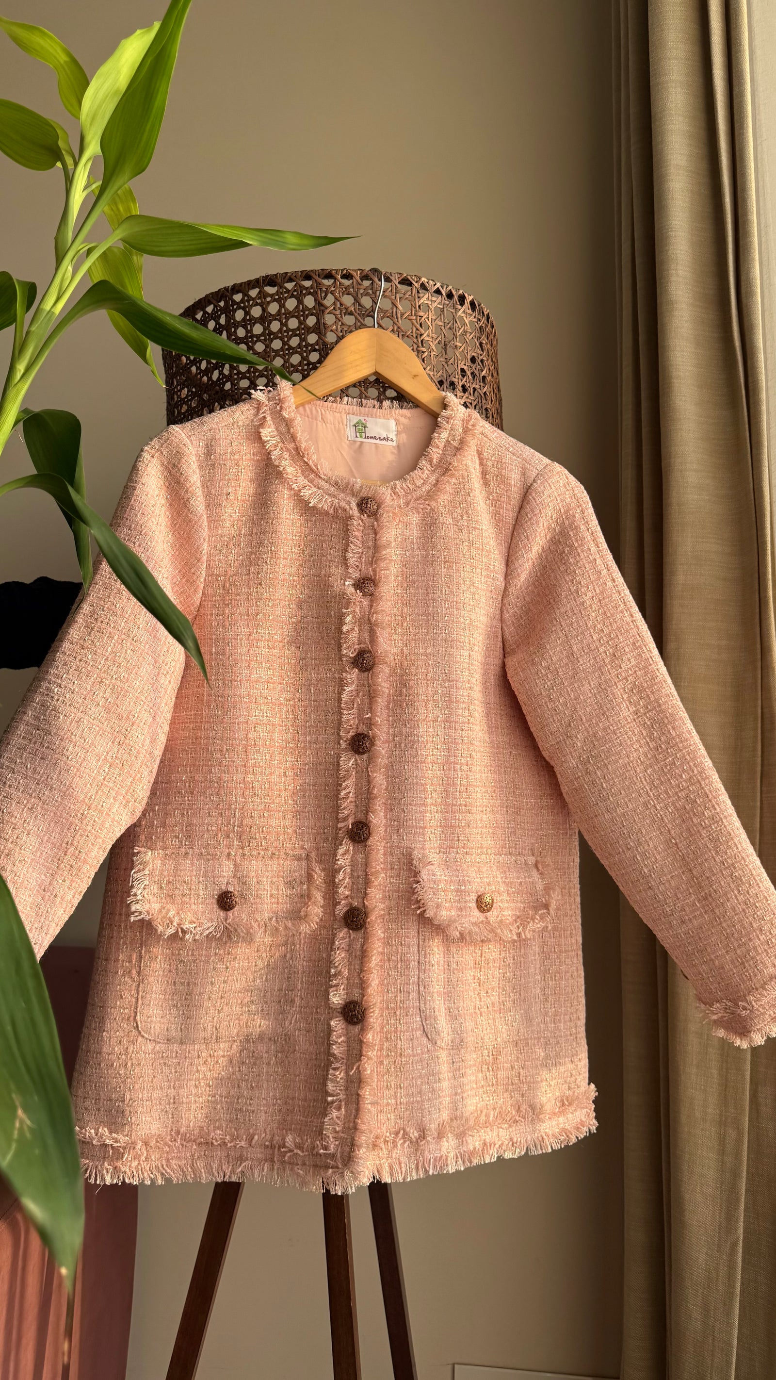 ELEANOR Pink Tweed Jacket