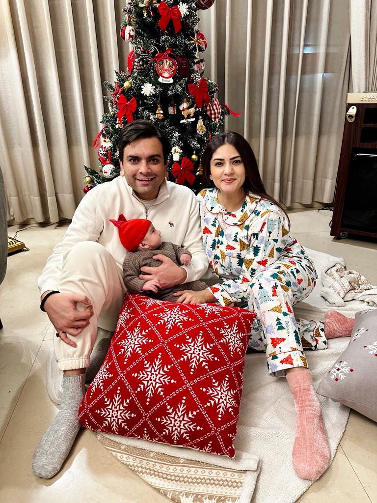 Arushi’s White Forest Flannel Nightwear
