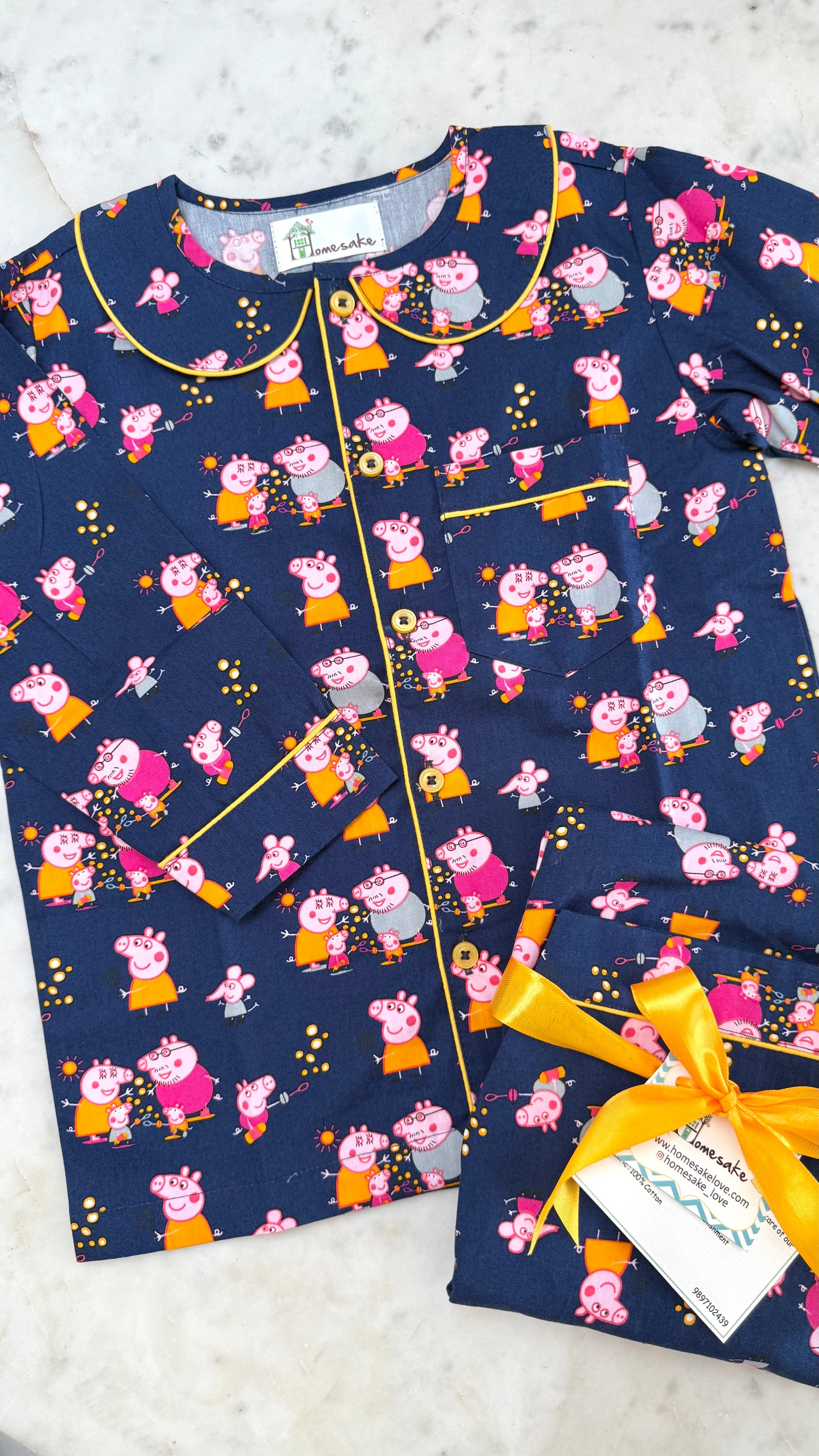 Navy Peppa Kids Nightwear