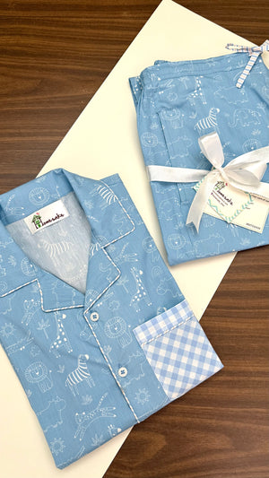 Blue Safari Kids Nightwear