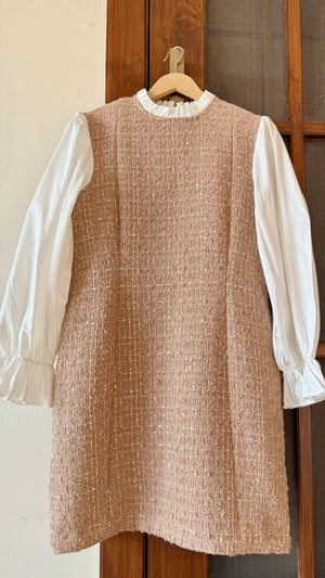 SOPHIE Beige Tweed Dress