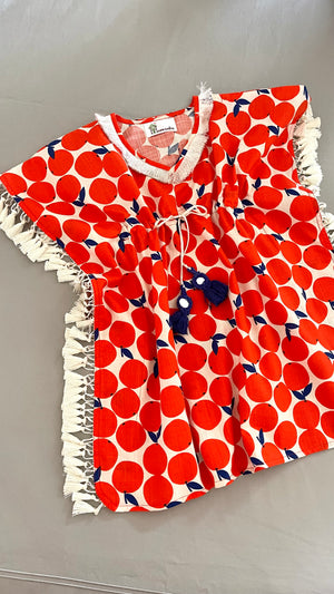 Cherry Tomato Girls Kaftan