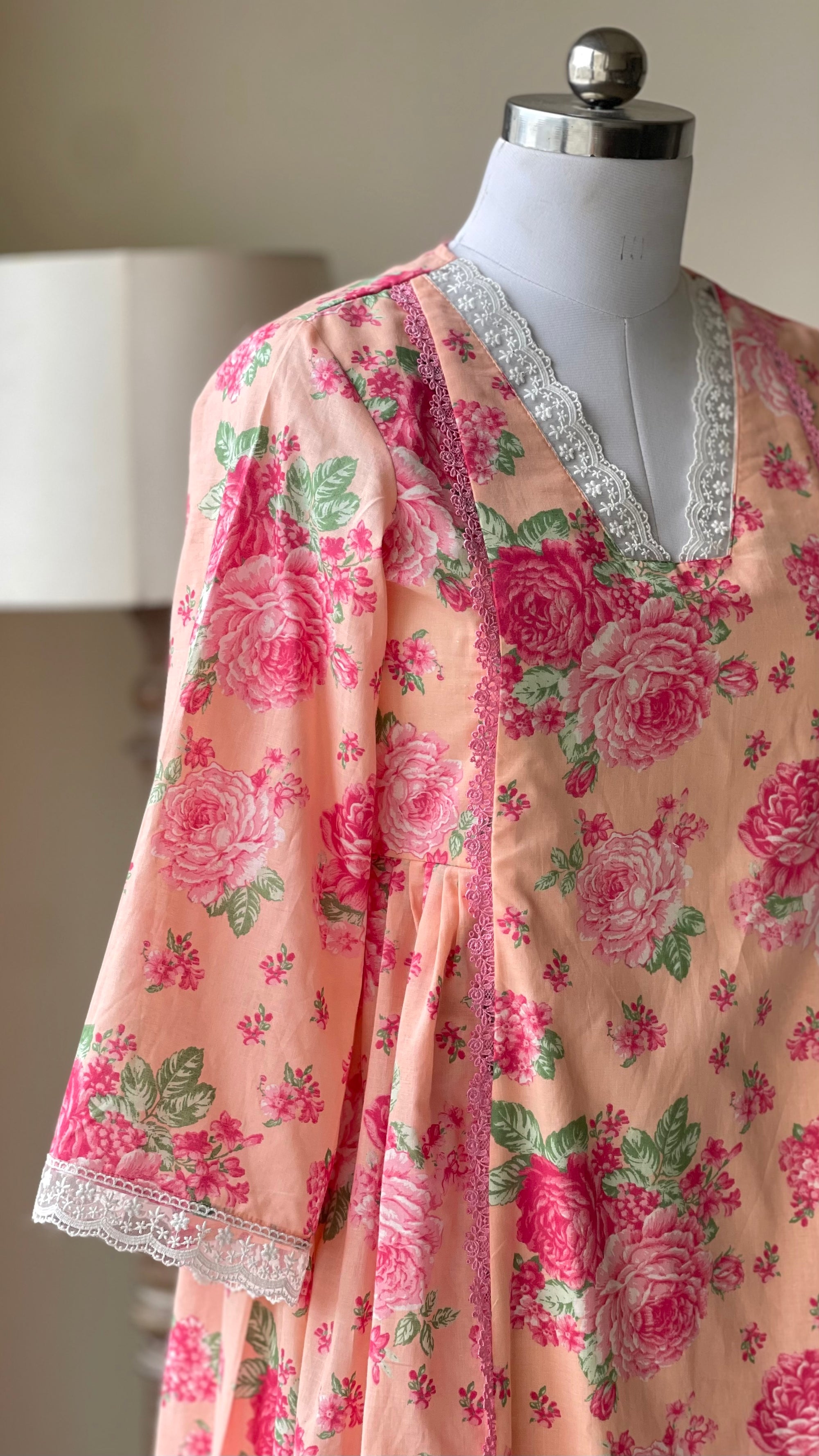 Coral Blossoms Dress