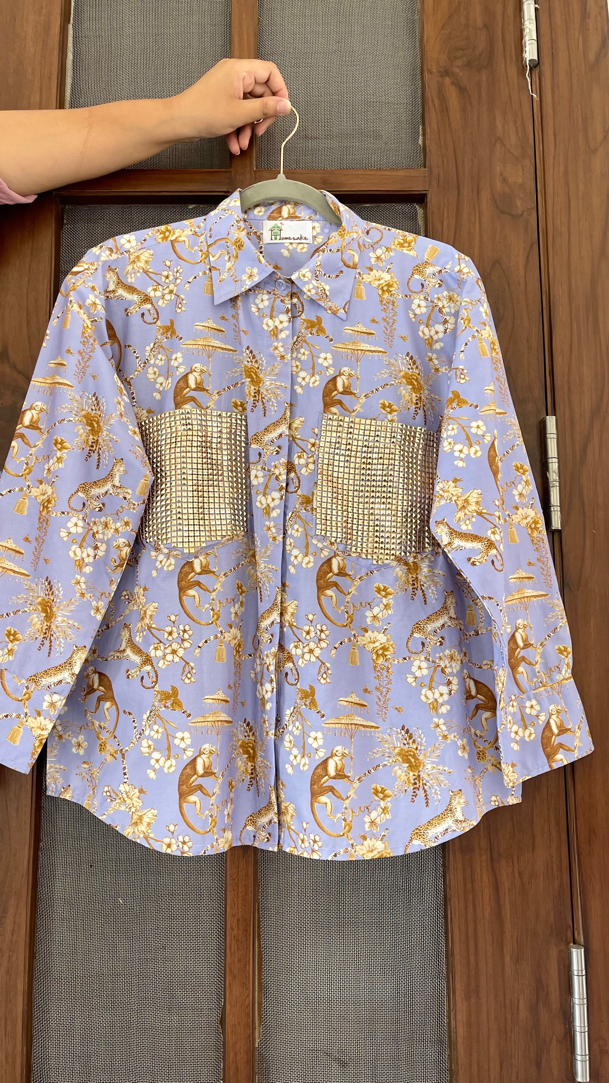 Purple Glam Safari Coord