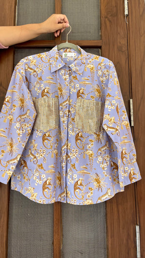 Purple Glam Safari Coord