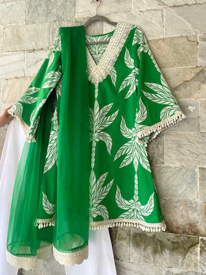 Emerald Palms Girls Kurta Set