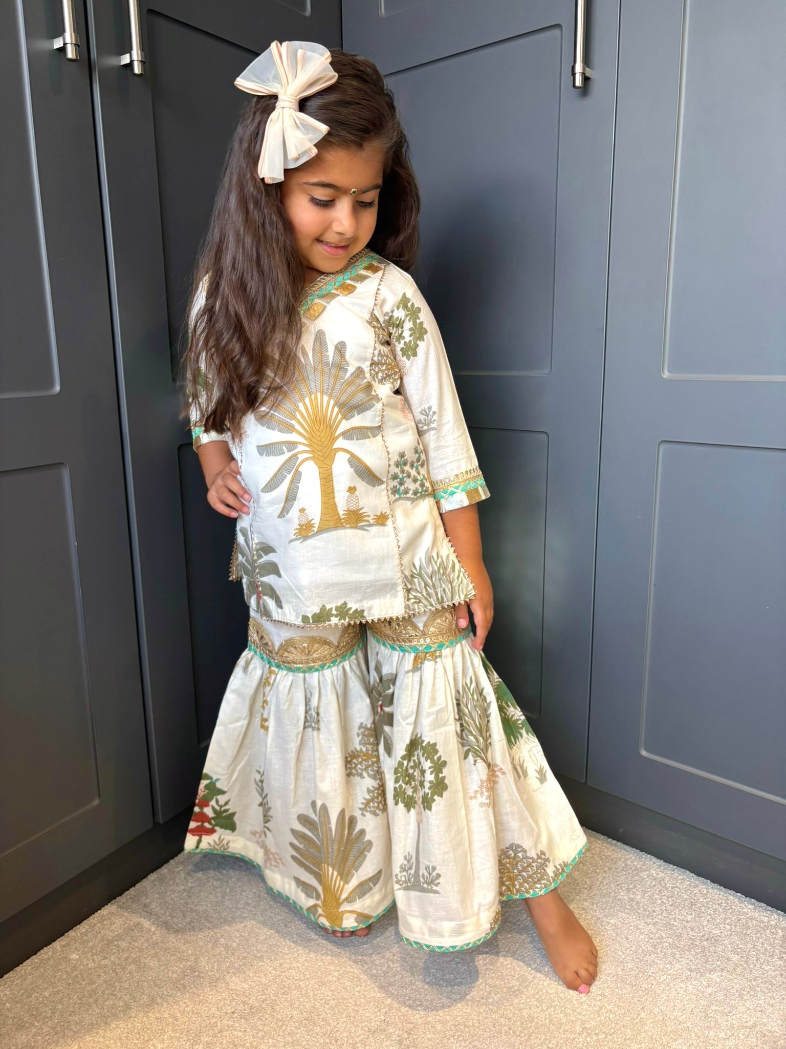 Ivory Kurta Sharara Set
