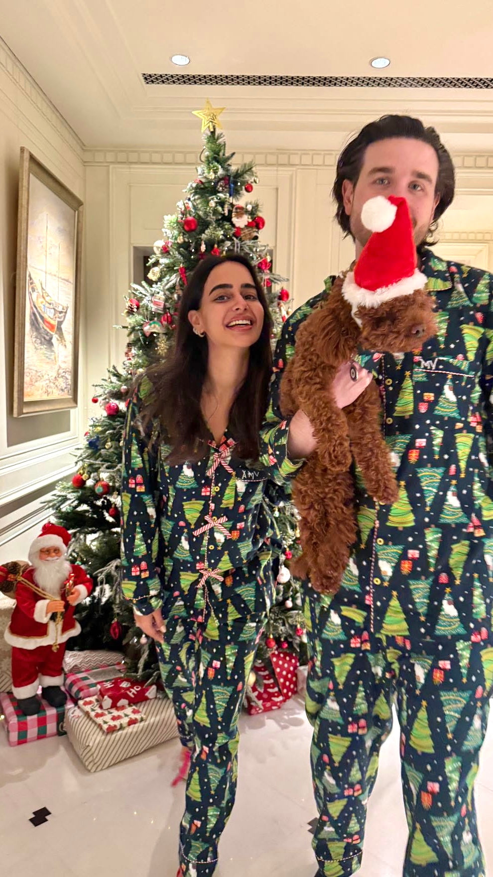 Arushi’s Green Pines Flannel Nightwear