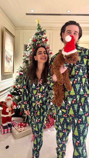 Arushi’s Green Pines Flannel Nightwear