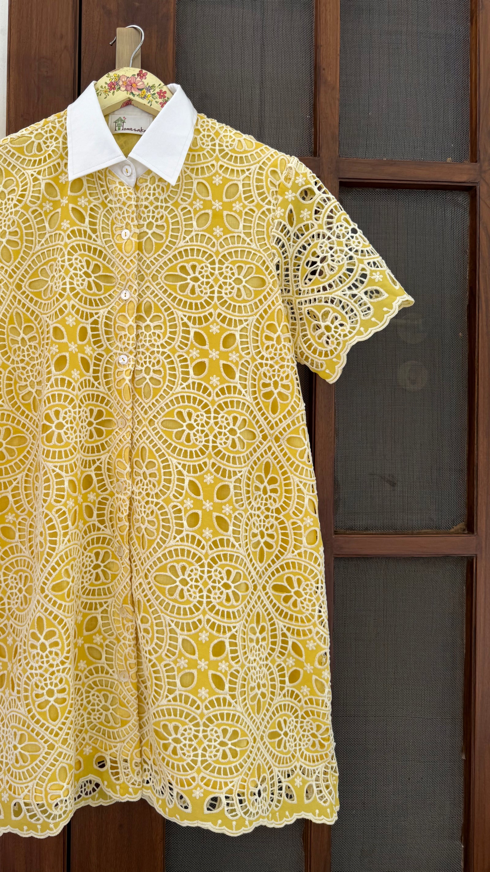 Yellow Gloria Lace Dress