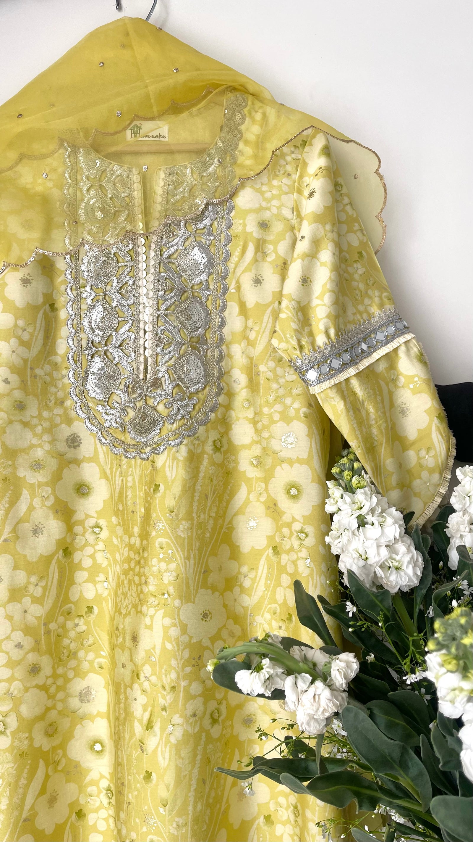 Lemon Sorbet Kurta Pyjama Set.