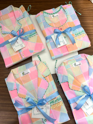 Prismatic Grid Nightwear