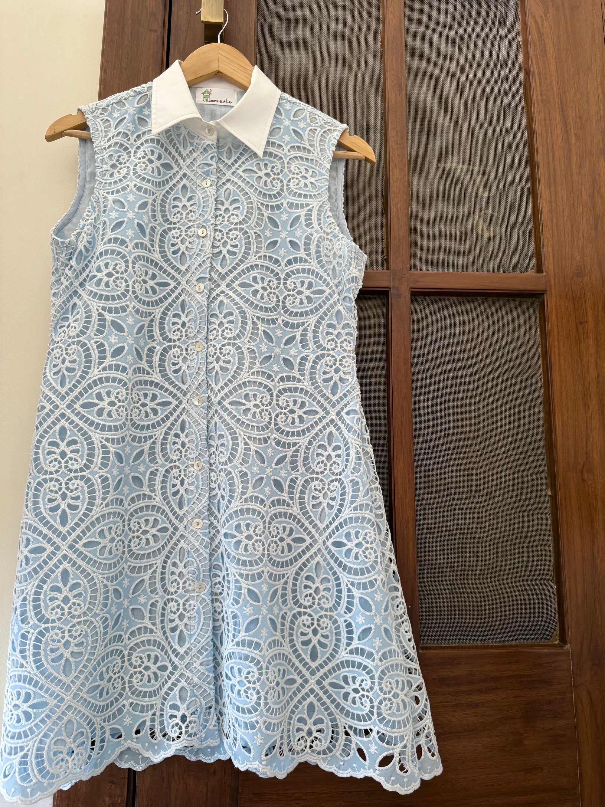 Madison Blue Lace Dress