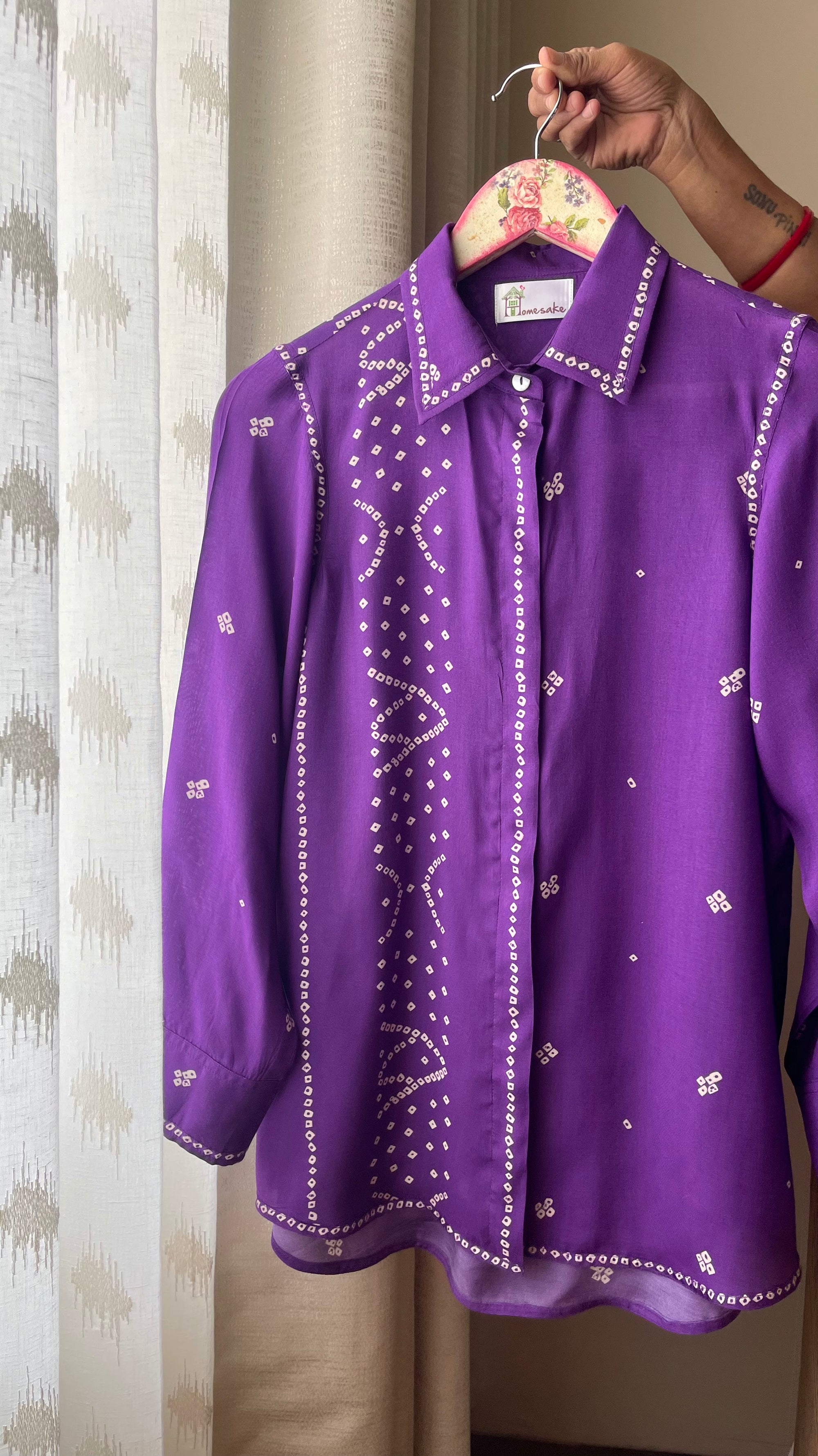 Purple Digital TieDye Shirt
