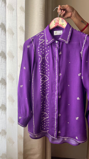 Purple Digital TieDye Shirt