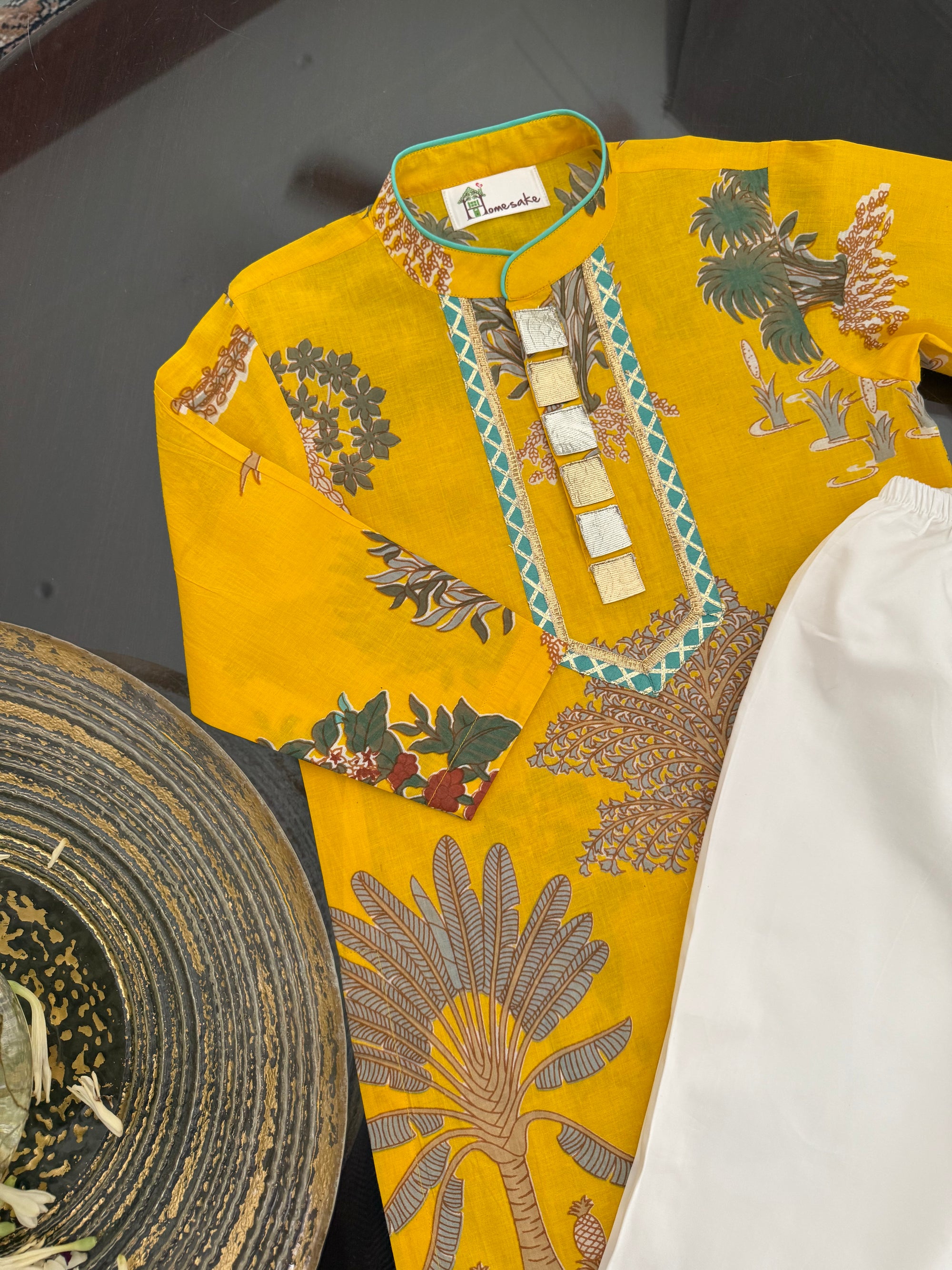 Sunshine Yellow Kurta Pyjama set