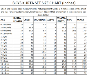 Mustard Moon Boys Kurta Set
