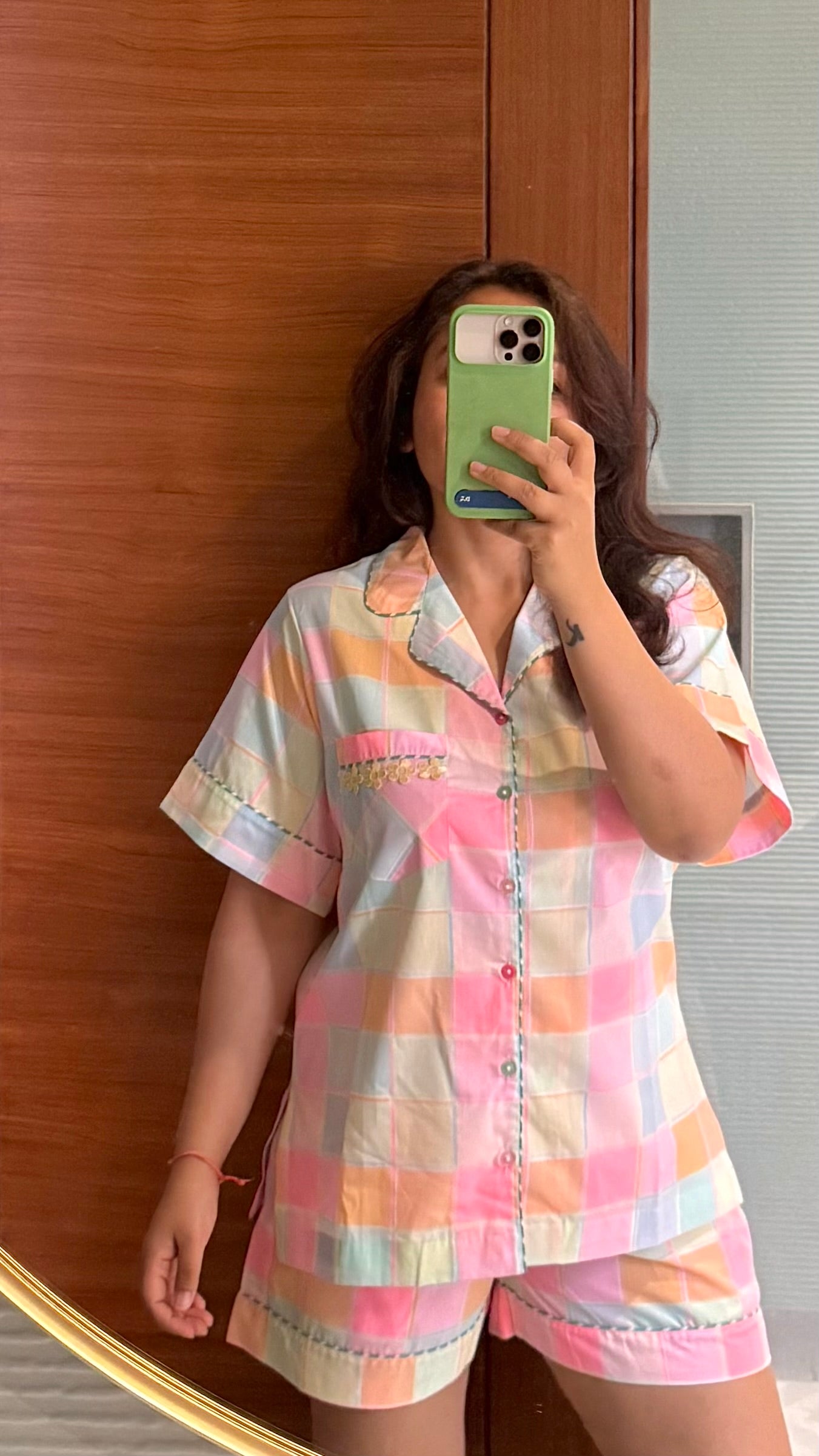 Prismatic Grid Nightwear