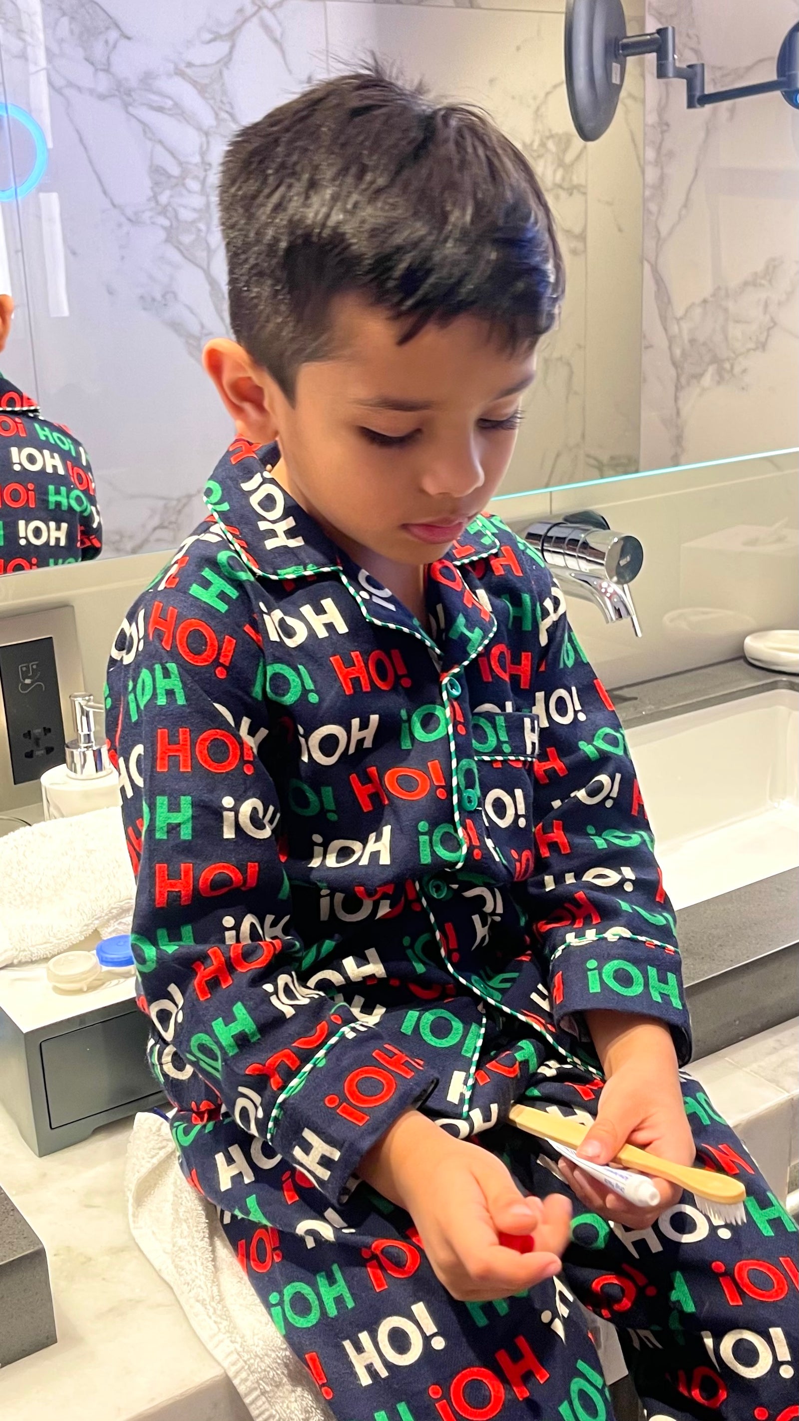 Ho! Ho! Ho! Kids Flannel Nightwear