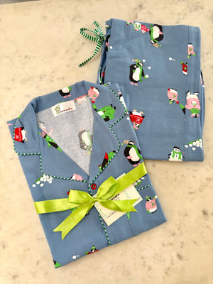Blue Penguin Flannel Nightwear
