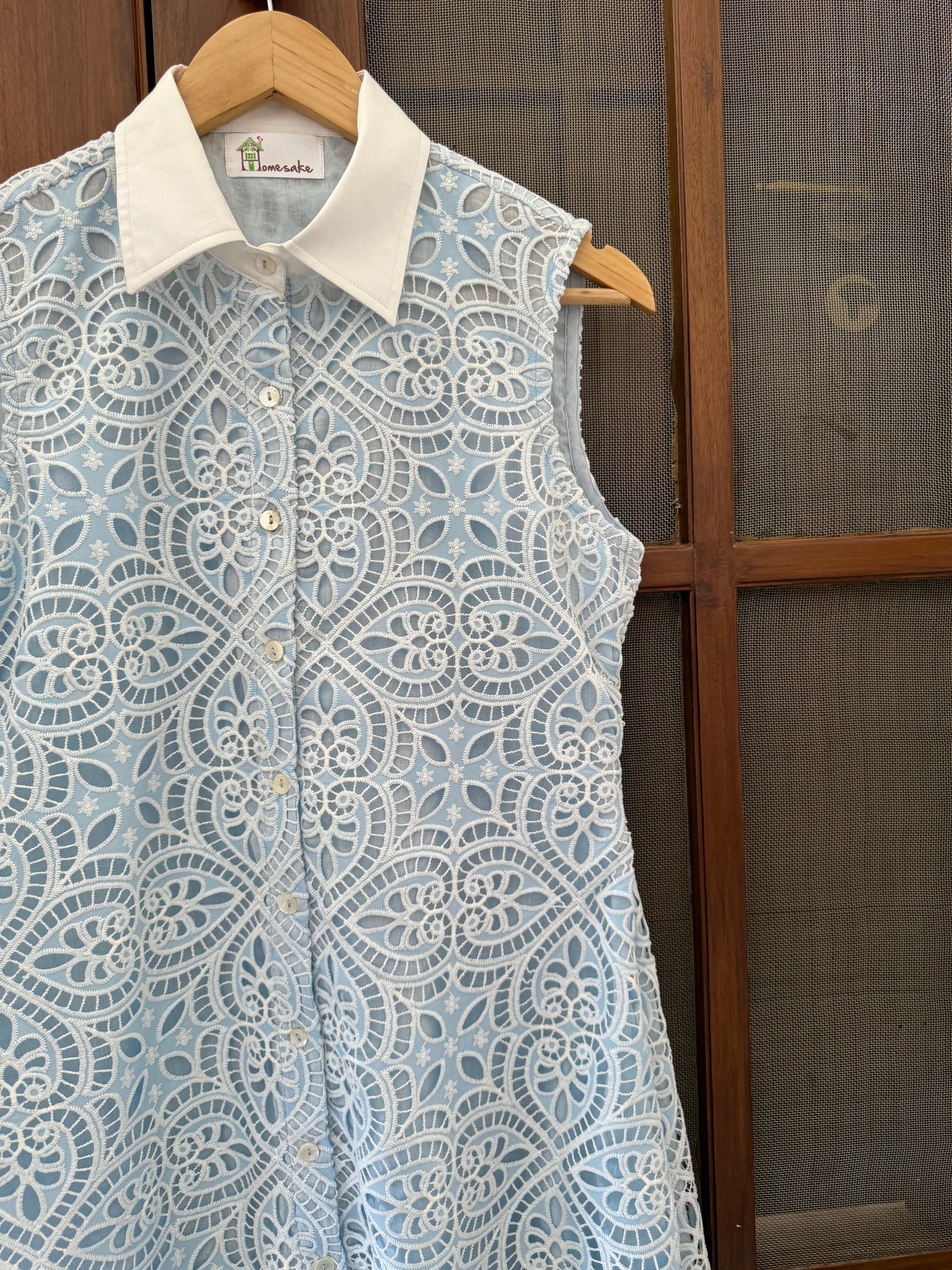 Madison Blue Lace Dress
