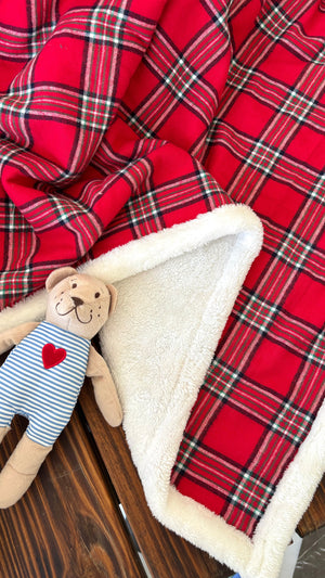 Rudolph Red Plaid Furry