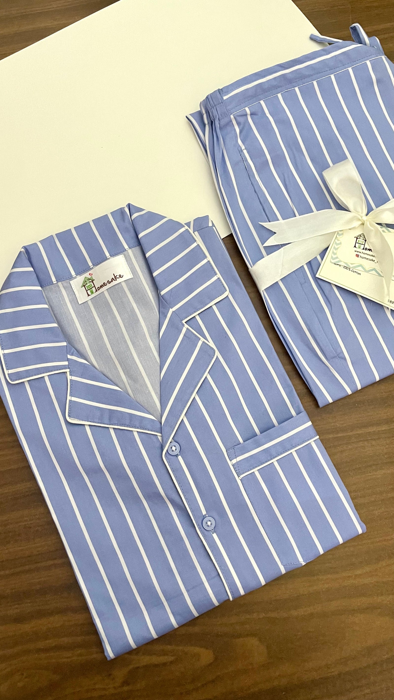 Classic Blue Stripes Nightwear