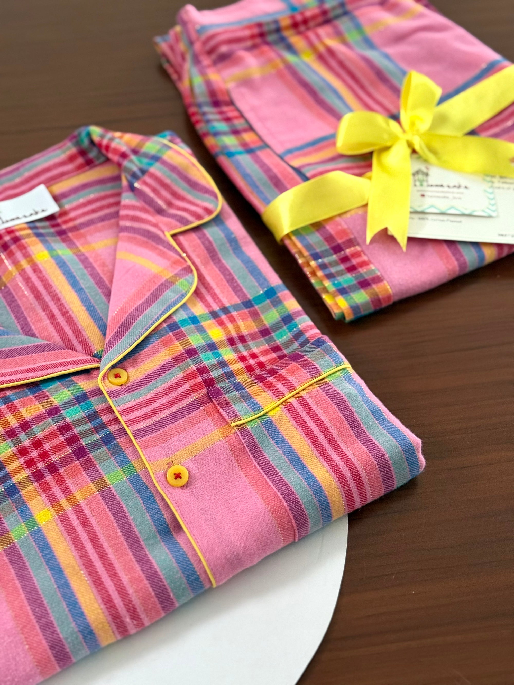 Unicorn Stripes Flannel Nightwear