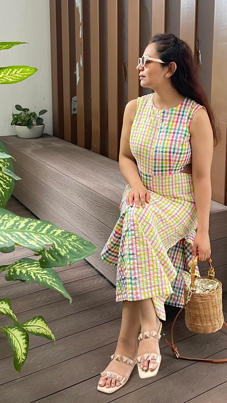 The Rainbow Sling Dress