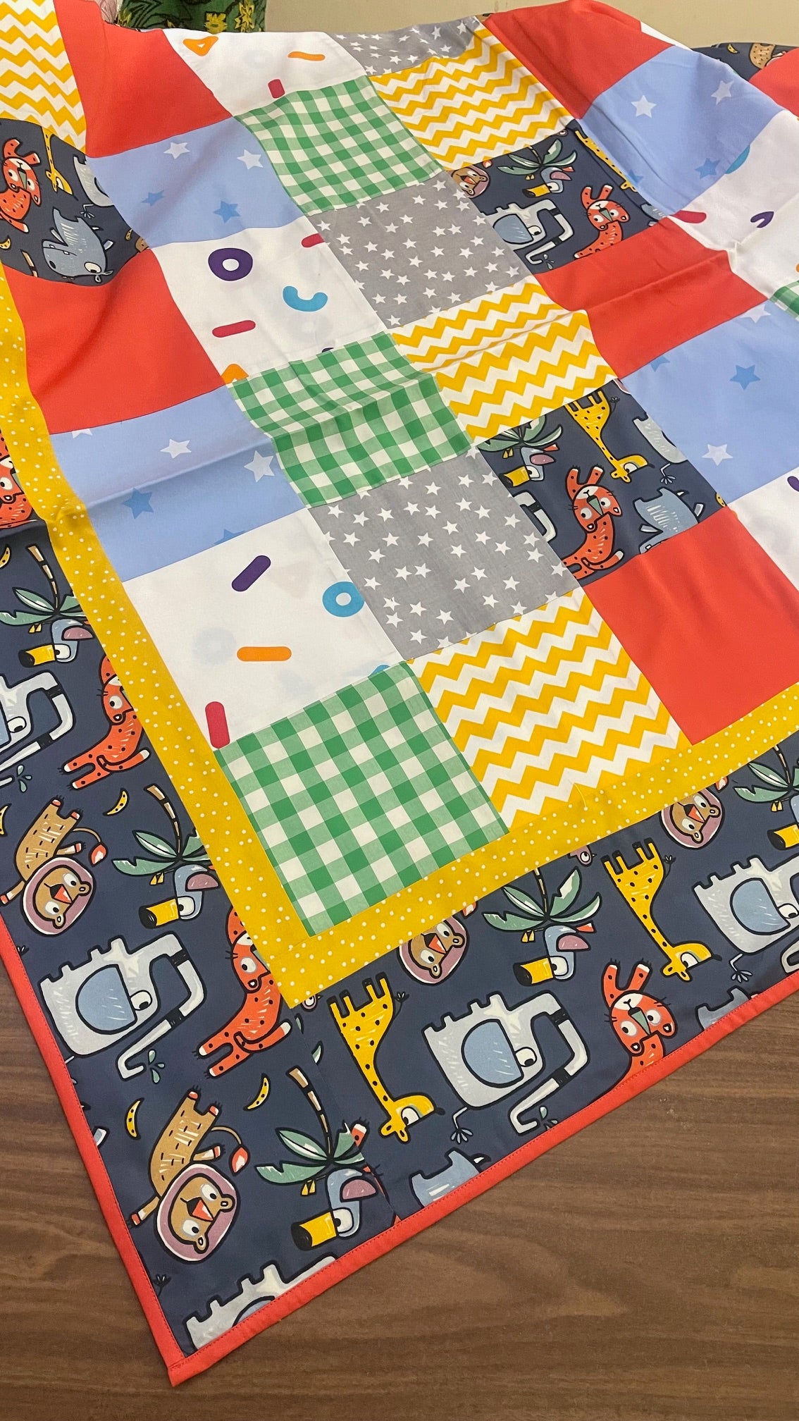 Animal Safari Patchwork Dohar