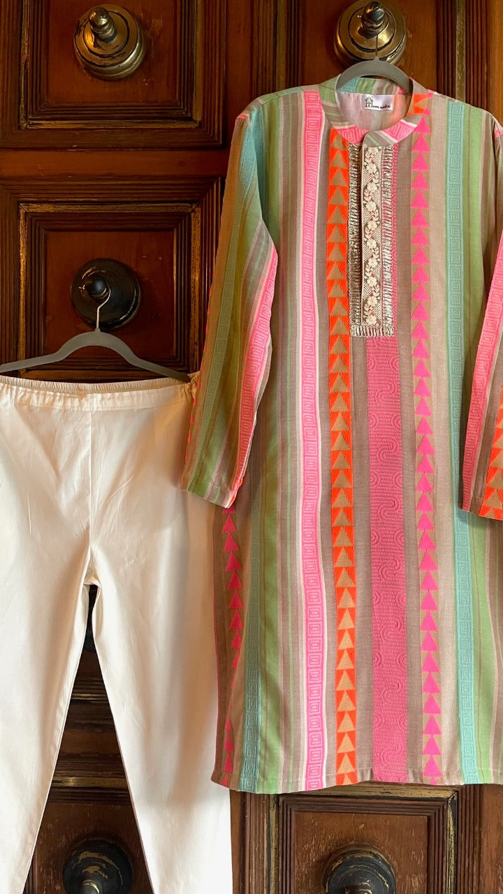 Jacquard Men's Kurta Set