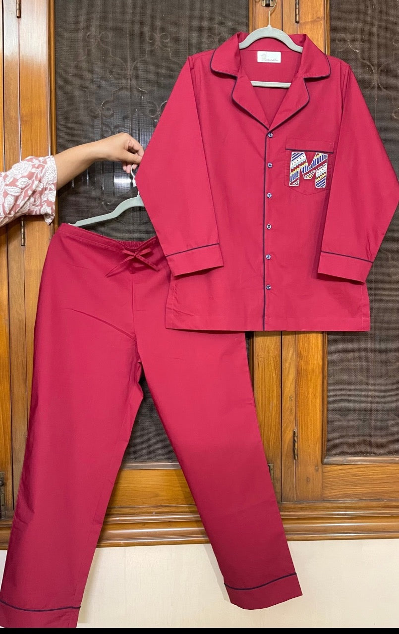 Red Alpha Nightwear
