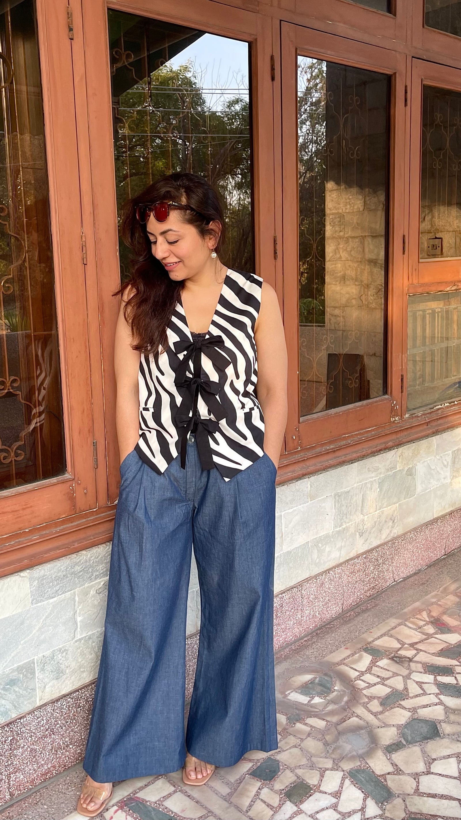 'Ziggy Zebra' Denim Set