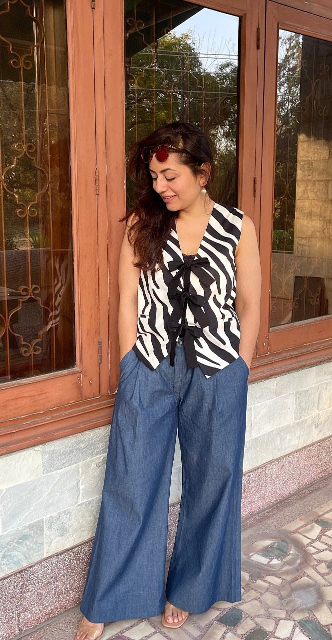 'Ziggy Zebra' Denim Set